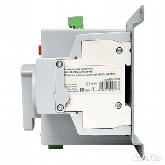 Устройство авр мcb 25А (C) 3Р 400В EKF PROxima
