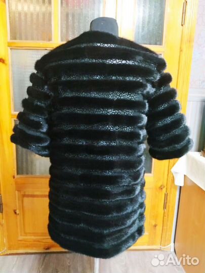 1Шуба норковая поперечка