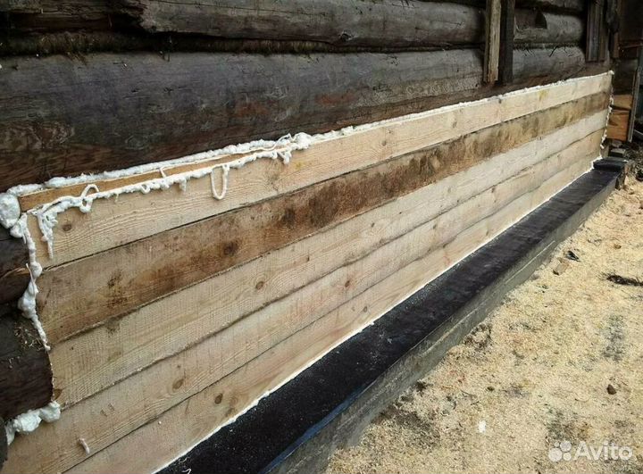 Подъем дома, замена венцов, замена фцндамента