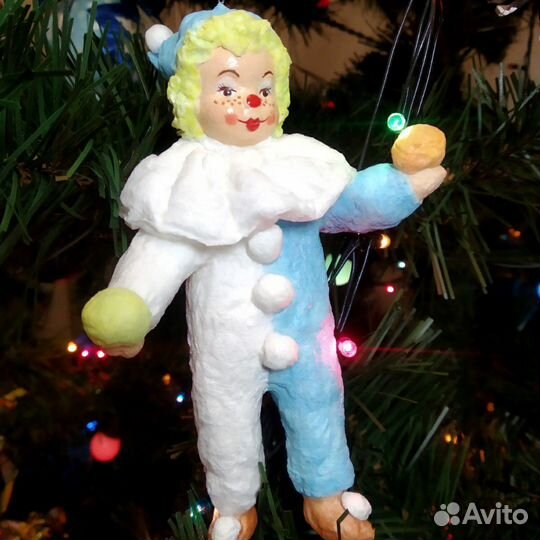 Клоун. Ватные игрушки на заказ