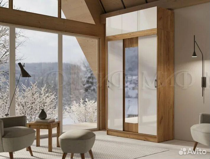 Шкаф купе с антресолью