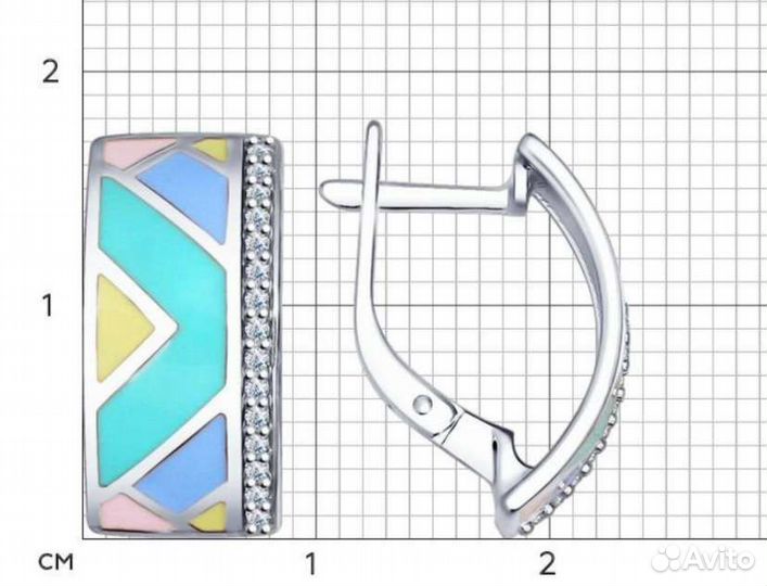 Серьги серебро