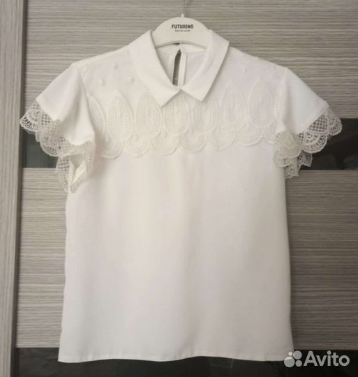 Блузка школьная белая