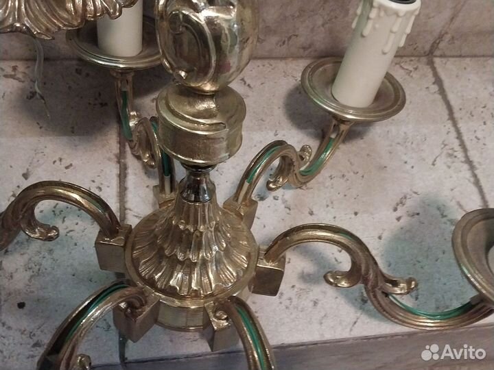 Винтажная люстра бронза