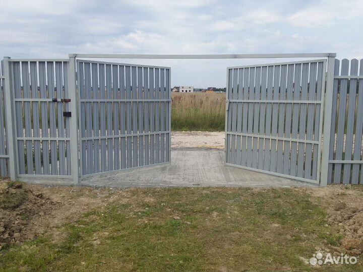 Заборы из профнастила с оцинкованным покрытием