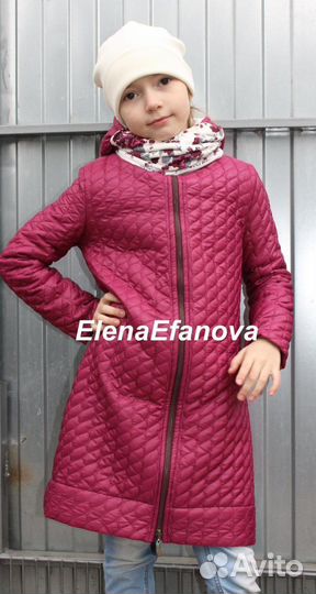 Стеганое пальто для девочки