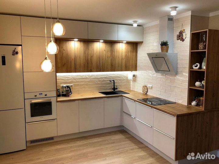 Современная кухня на заказ мдф фасады