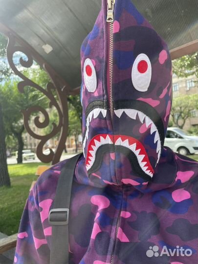 Зип худи bape shark