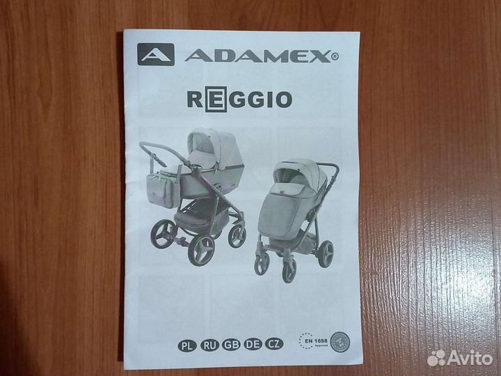 Коляска 2 в 1 adamex reggio