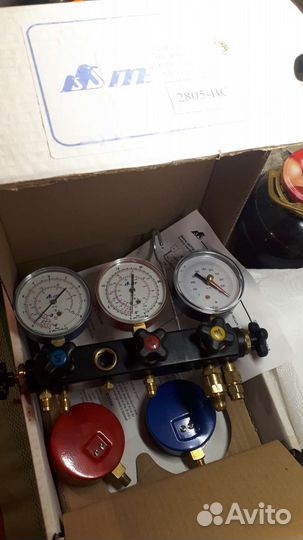 Манометрический коллектор пятивентильный под фреон