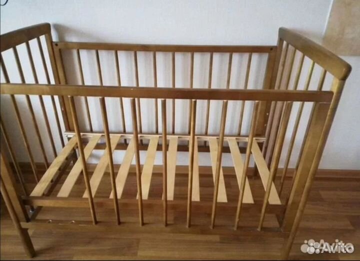 Кроватка детская деревянная. Производство Можга