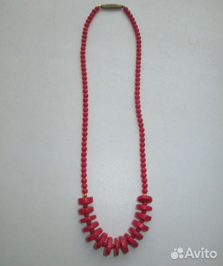 Украшение на шею, пластмасс, бижутерия, СССР