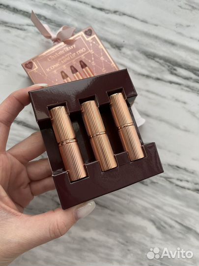 Charlotte tilbury помада набор мини 3шт