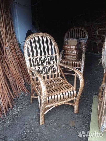 Стул, Классика, из ивовой лозы. Ручная работа