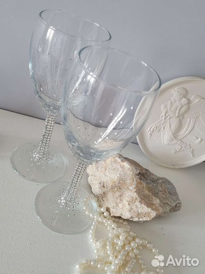 Свадебные бокалы ручной работы