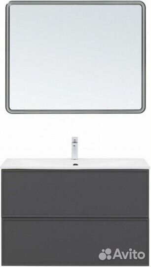 Мебель для ванной Aquanet Арт 90 ясень графит