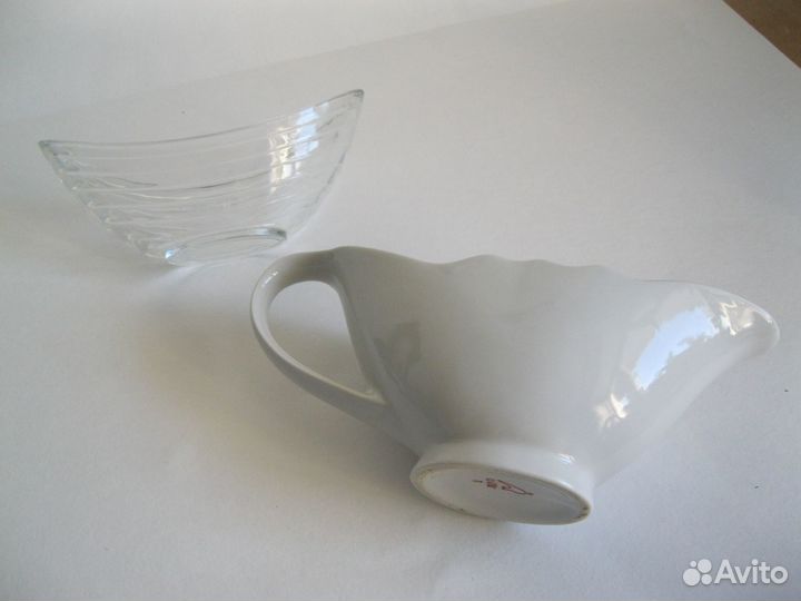 Соусник дулевский фарфор и салатник стекло