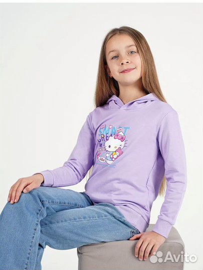 Новое худи толстовка для девочек 110