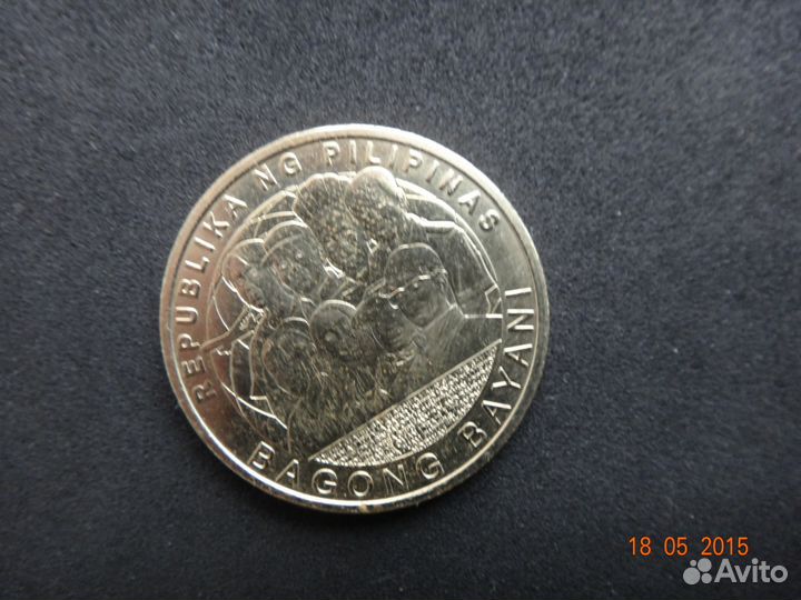 Филиппины 5 песо UNC 2014 год