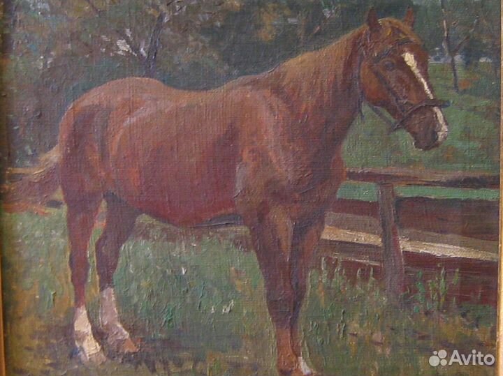 Картина Лошадь Otto Strutzel Германия