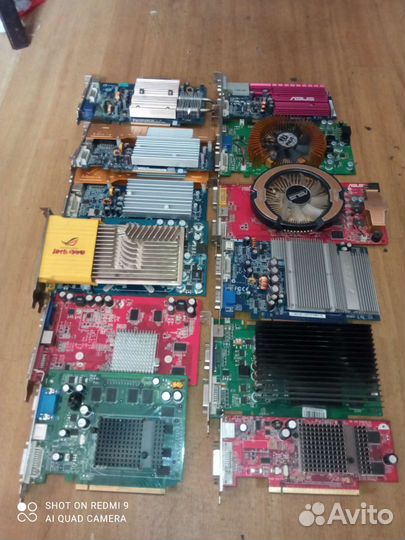 Видеокарты 128-256-512-1024Mб PCI-E