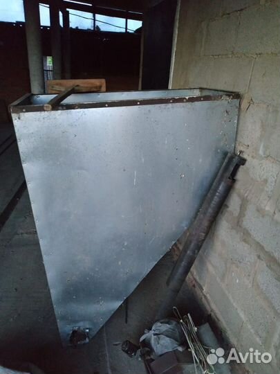 Бункер на котёл для отопления шелухой семечек