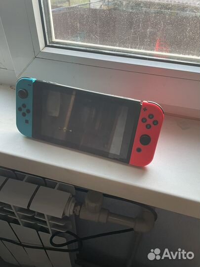 Nintendo switch rev1 + 3 игры + 128гб