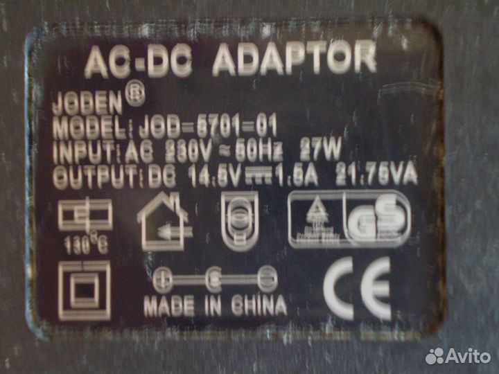 Блок питания 14.5v-1.5A