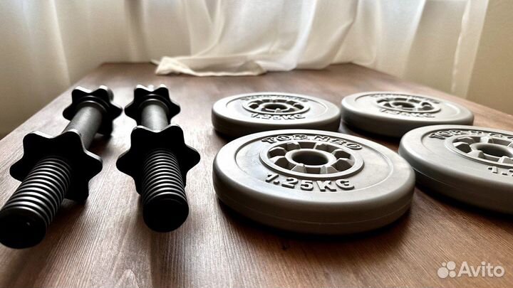 Гантели разборные torneo 2,5 кг + Упоры отжиманий