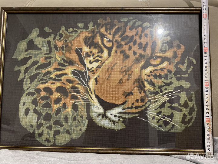 Картина вышитая крестом ручная работа