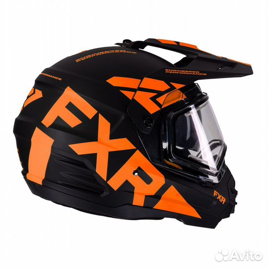 Мотошлем FXR Torque X Team Blk/Orange + подшлемник