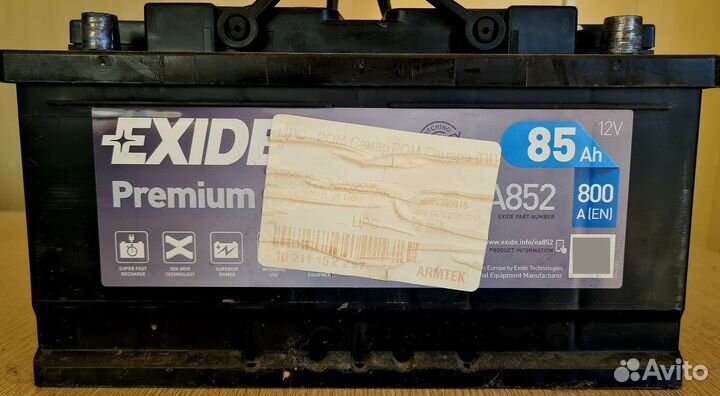 Аккумулятор Exide premium 85Ah 800