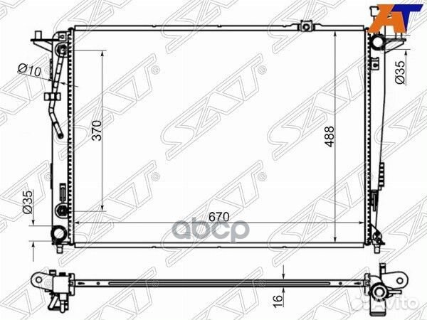Радиатор Hyundai Santa Fe 05-19 / Kia Sorento