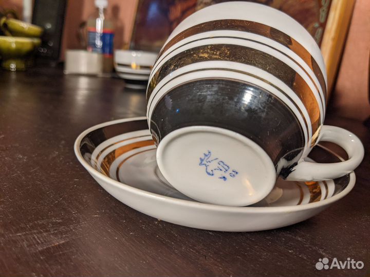 Чайная пара Дороги, Вербилки. Фарфор