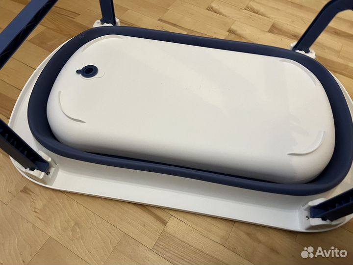 Детская ванночка складная, матрасик для купания
