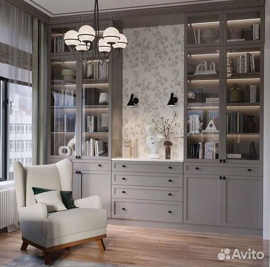 Шкаф витрина для книг