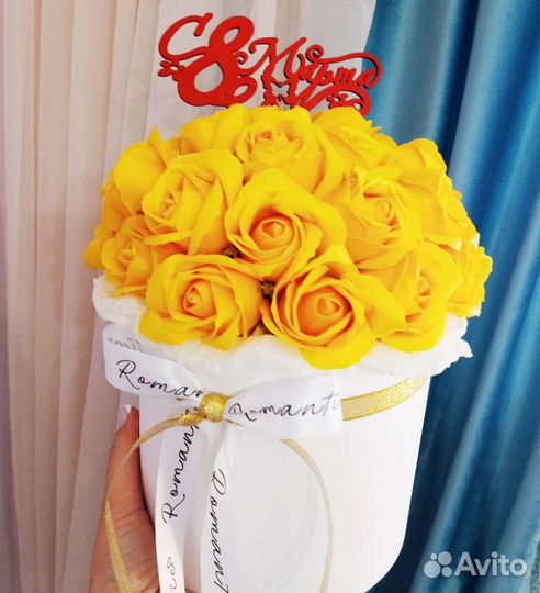 Букет цветы гипсофила из роз мыльных