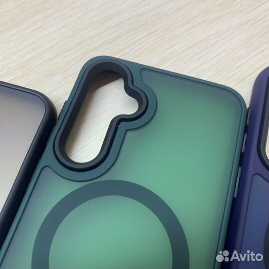 Чехол на Samsung S23FE MagSafe зеленый