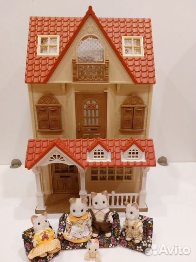 Sylvanian families домик семейка котов