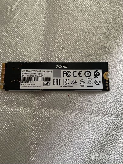 Ssd m.2 Adata xpg sx6000lnp 128gb