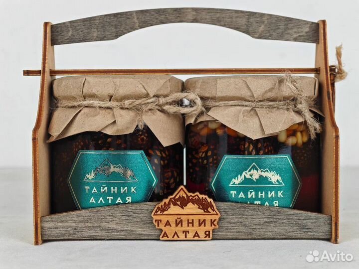 Подарочный набор, варенье, сосновая шишка, Алтай