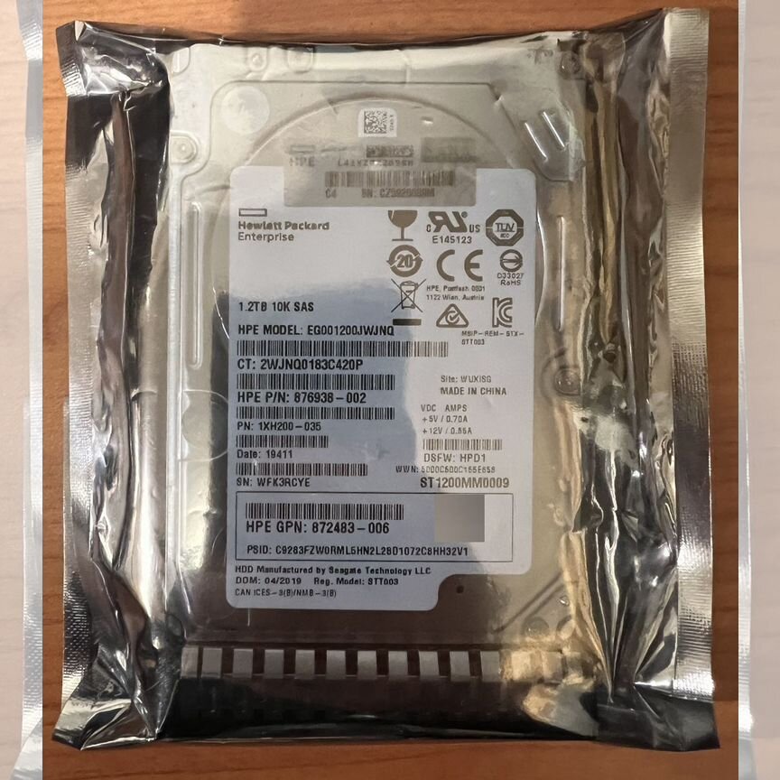 [ST1200MM0009] Жесткий Диск Hp 1.2tb Sas 12g 2.5 Eg001200jwjnq St1200mm0009