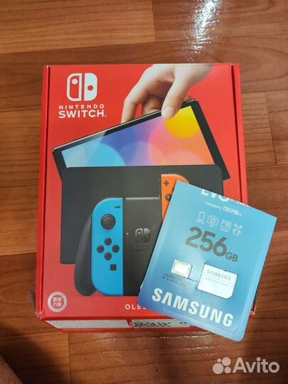 Новый прошитый Nintendo Switch oled 256 гб