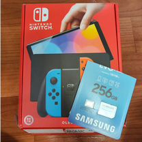 Новый прошитый Nintendo Switch oled 256 гб