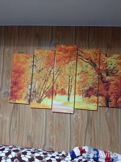 Фотошторы + фототюль+ модульная картина