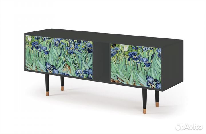 Тв-тумба T1 - Антрацит - Irises