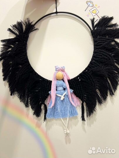 Ангел - макраме подарок ручная работа