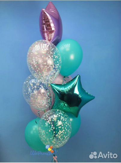 Фонтаны из гелиевых шаров