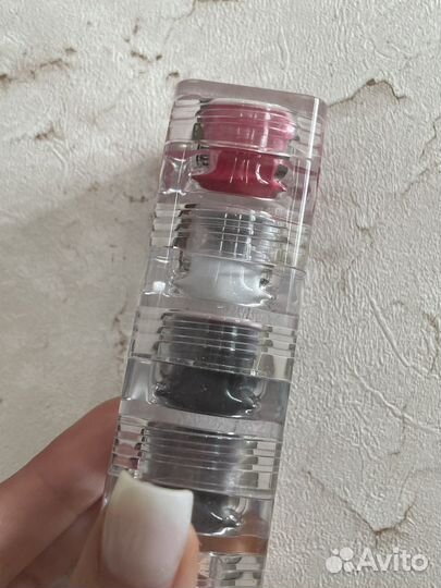 Акрил для ногтей + блестки + фольга