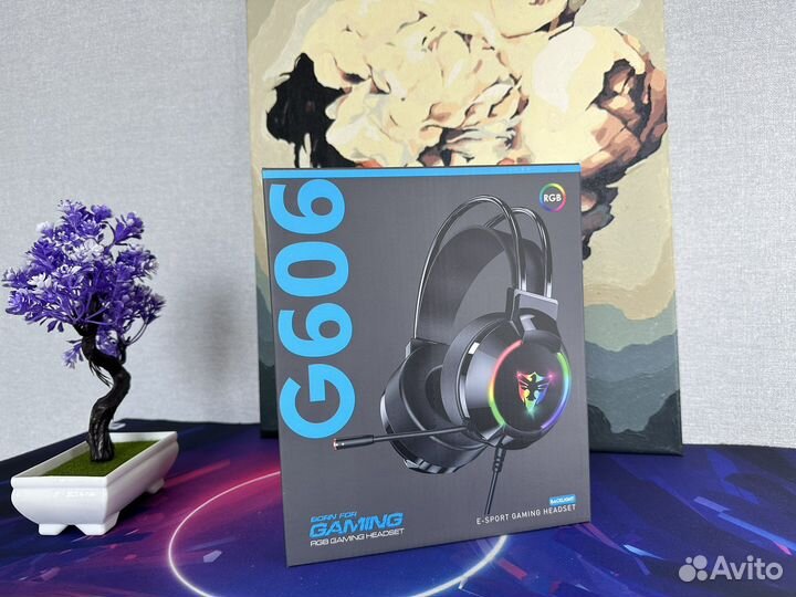 Новые Игровые наушники с микрофоном 7.1